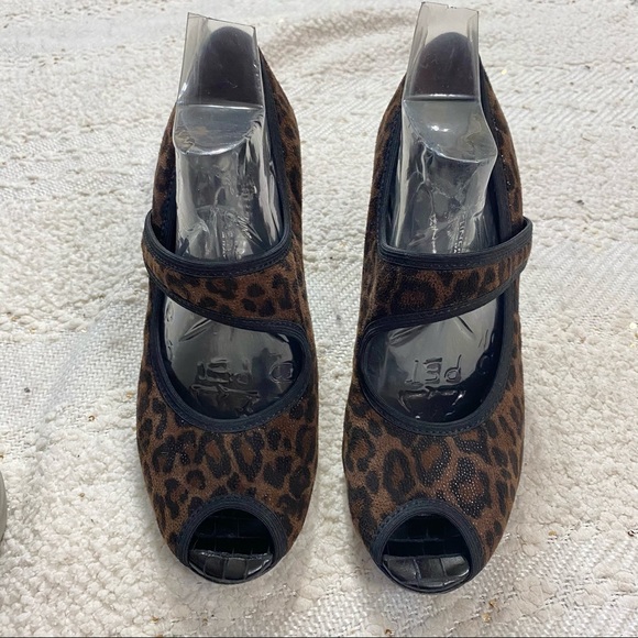 DONALD PLINER Zsa heels cheetah brown leather croc - Picture 2 of 8